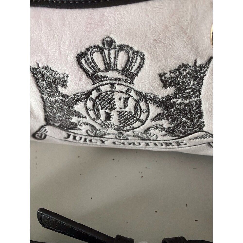 Juicy Couture Classic Scottie Dogs Satchel Crossbody Chiffon Pink With Card Case - Picture 4 of 16